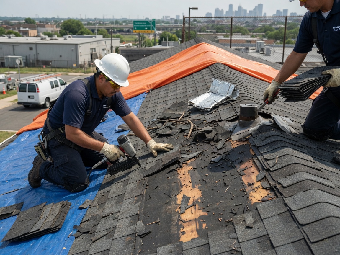 Wind damage repair services